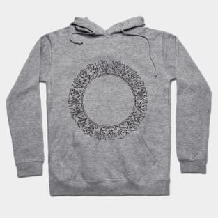 The Mandala Ring - grey Hoodie